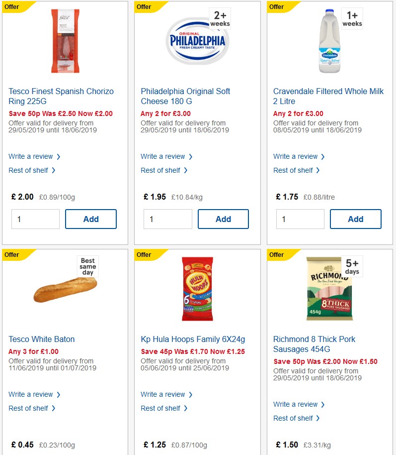 TESCO Offers from 19 June