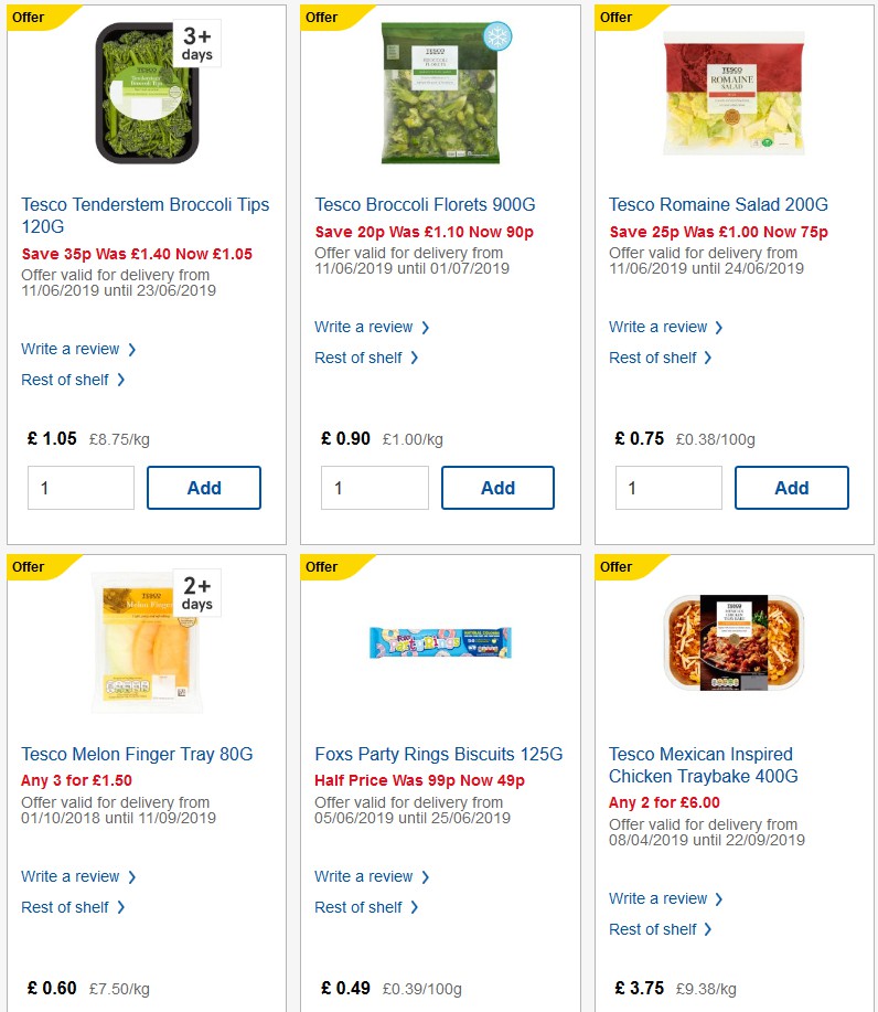 TESCO Offers from 19 June