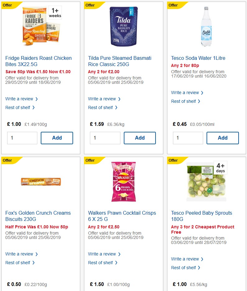 TESCO Offers from 19 June