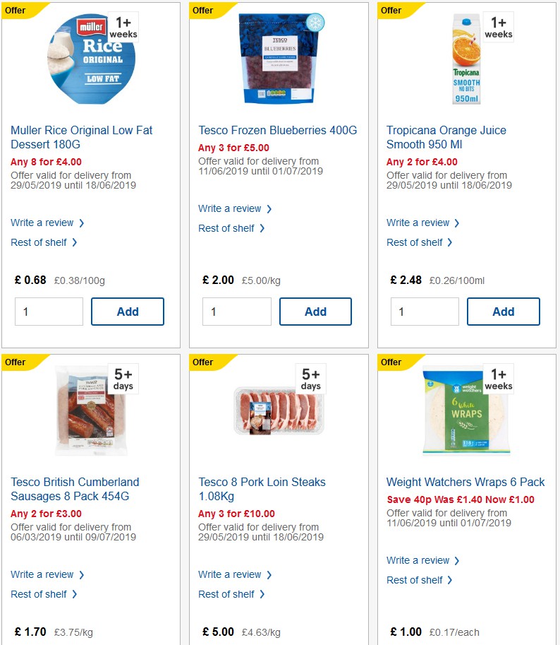 TESCO Offers from 19 June