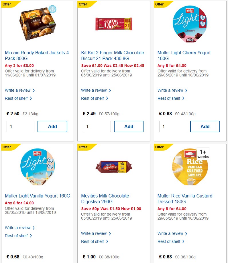 TESCO Offers from 19 June