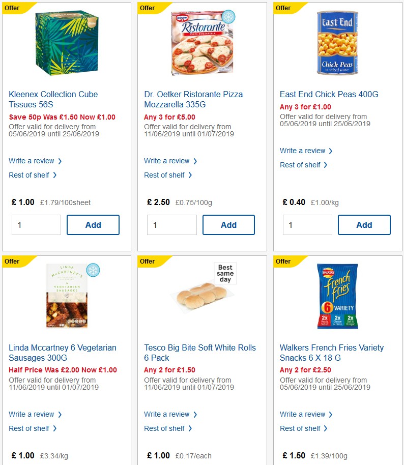 TESCO Offers from 19 June