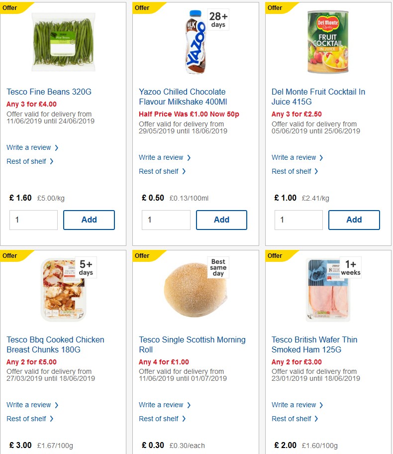 TESCO Offers from 19 June