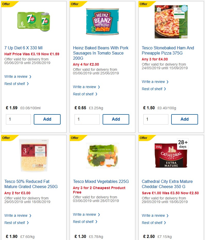 TESCO Offers from 19 June