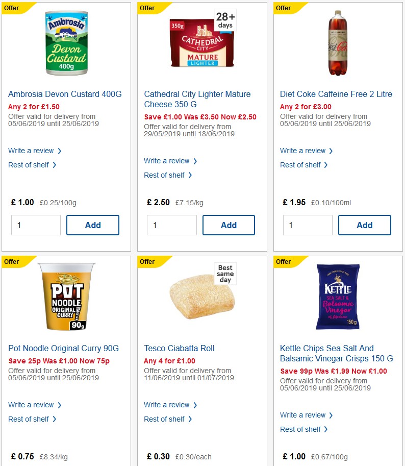 TESCO Offers from 19 June