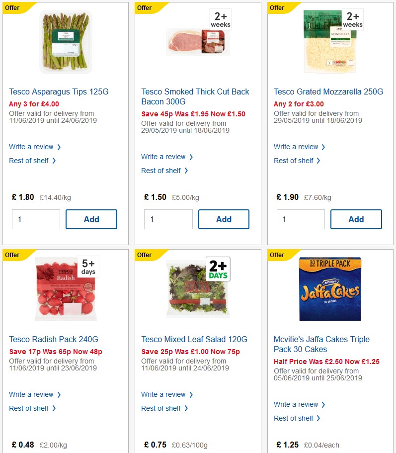 TESCO Offers from 19 June