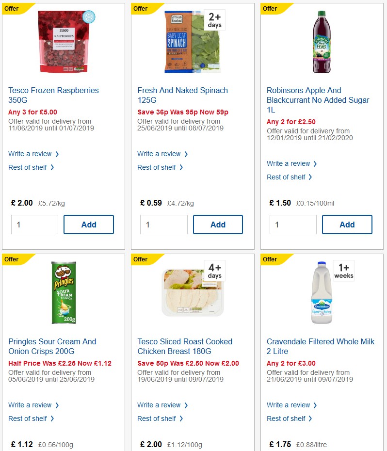 TESCO Offers from 26 June