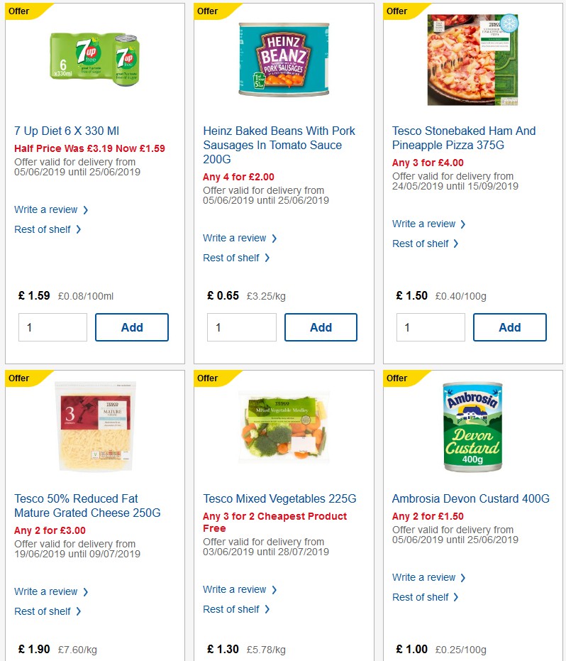 TESCO Offers from 26 June