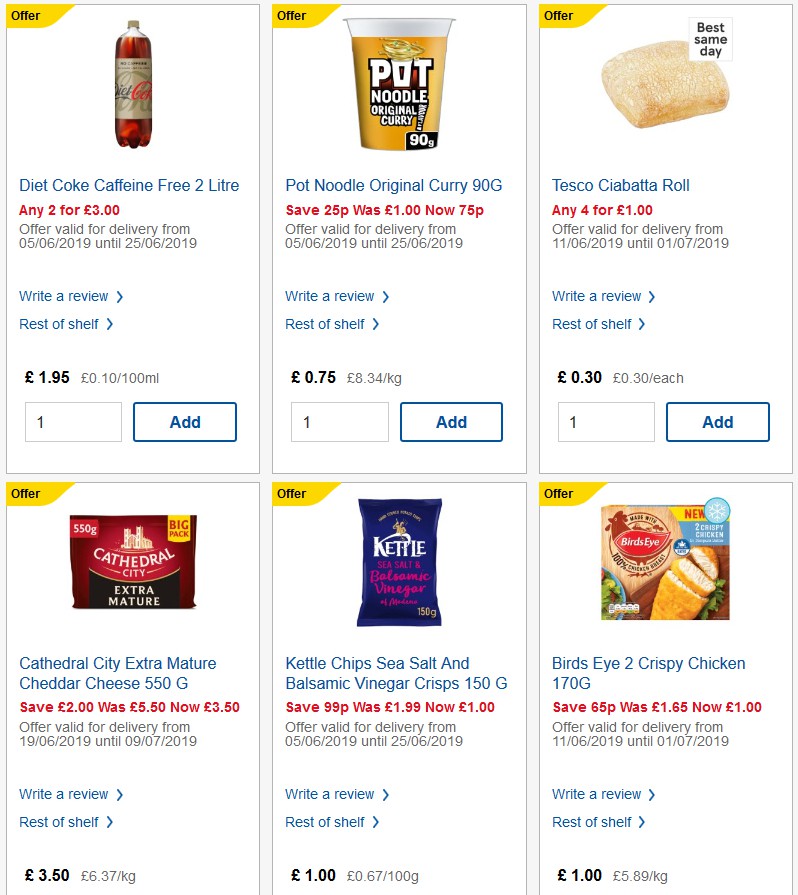 TESCO Offers from 26 June