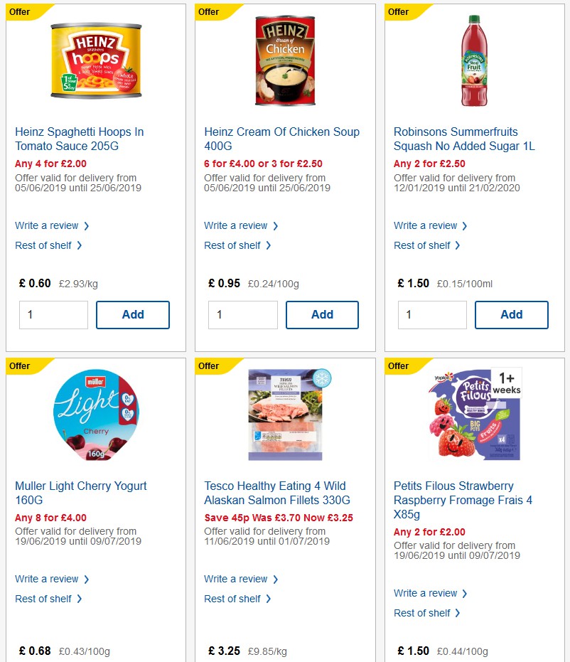 TESCO Offers from 26 June