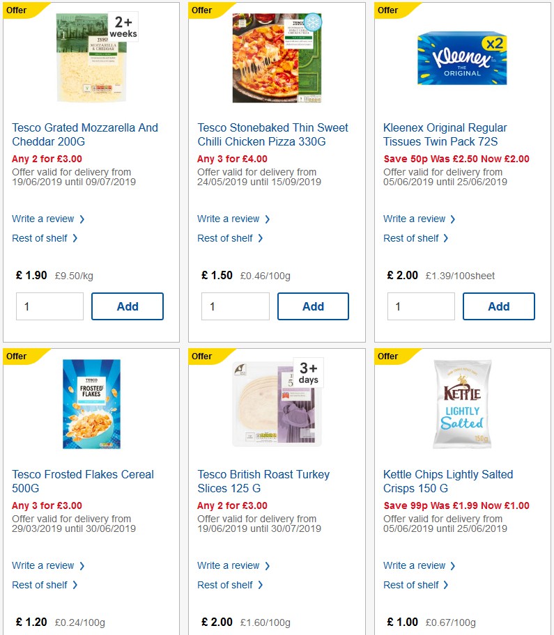 TESCO Offers from 26 June