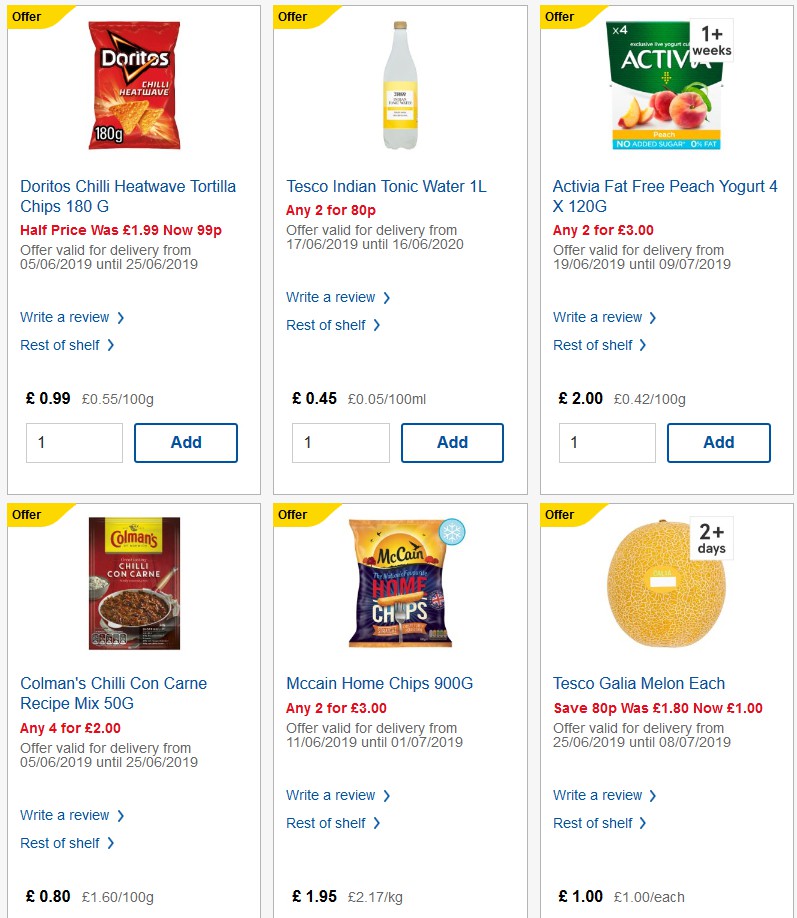 TESCO Offers from 26 June