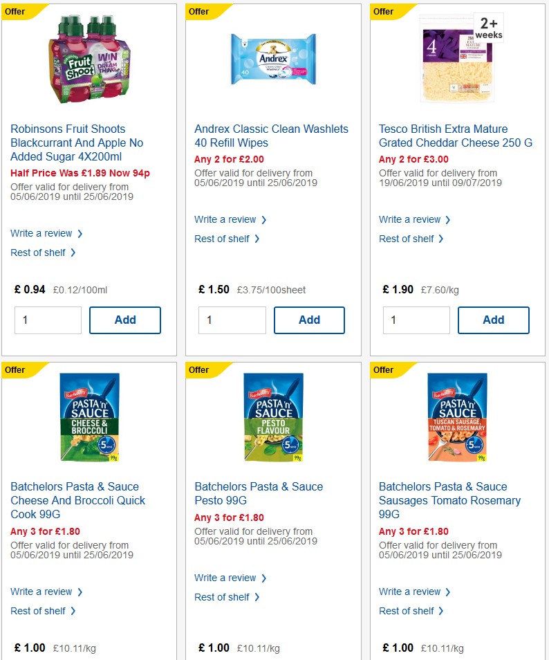 TESCO Offers from 26 June