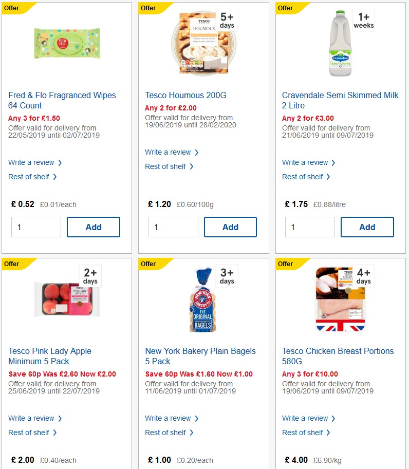 TESCO Offers from 26 June