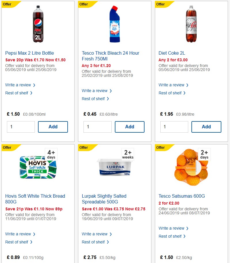 TESCO Offers from 26 June