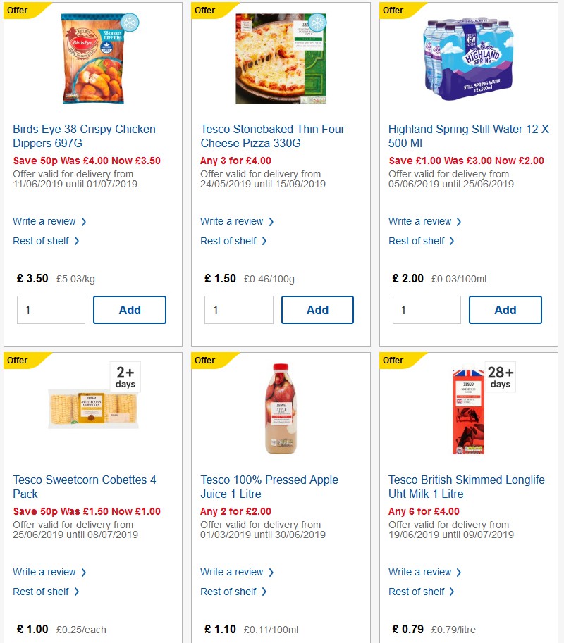 TESCO Offers from 26 June