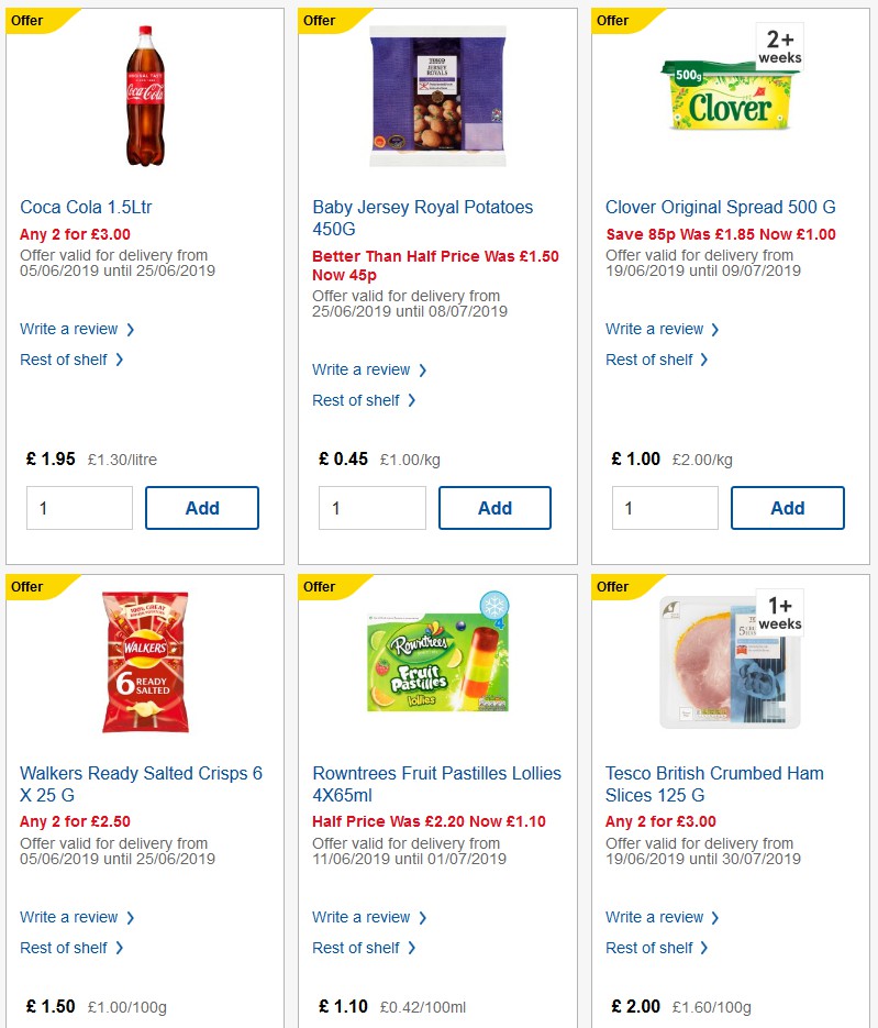 TESCO Offers from 26 June