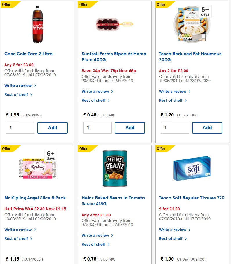 TESCO Offers from 28 August