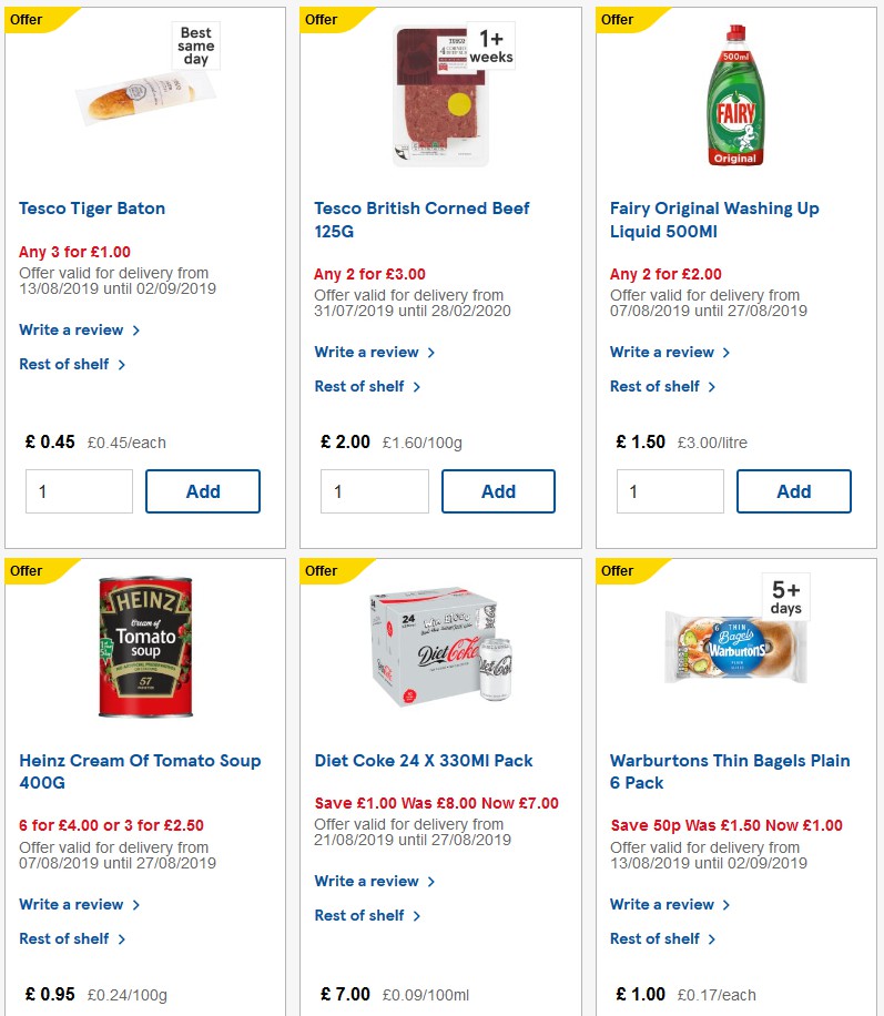 TESCO Offers from 28 August