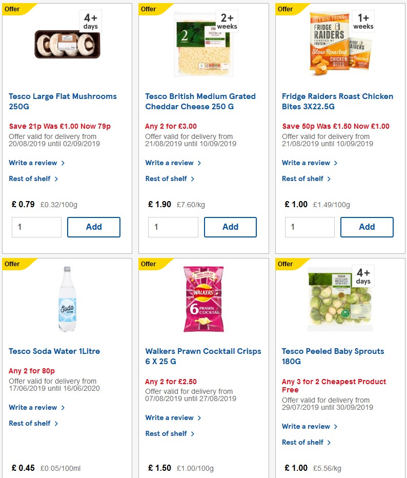 TESCO Offers from 28 August