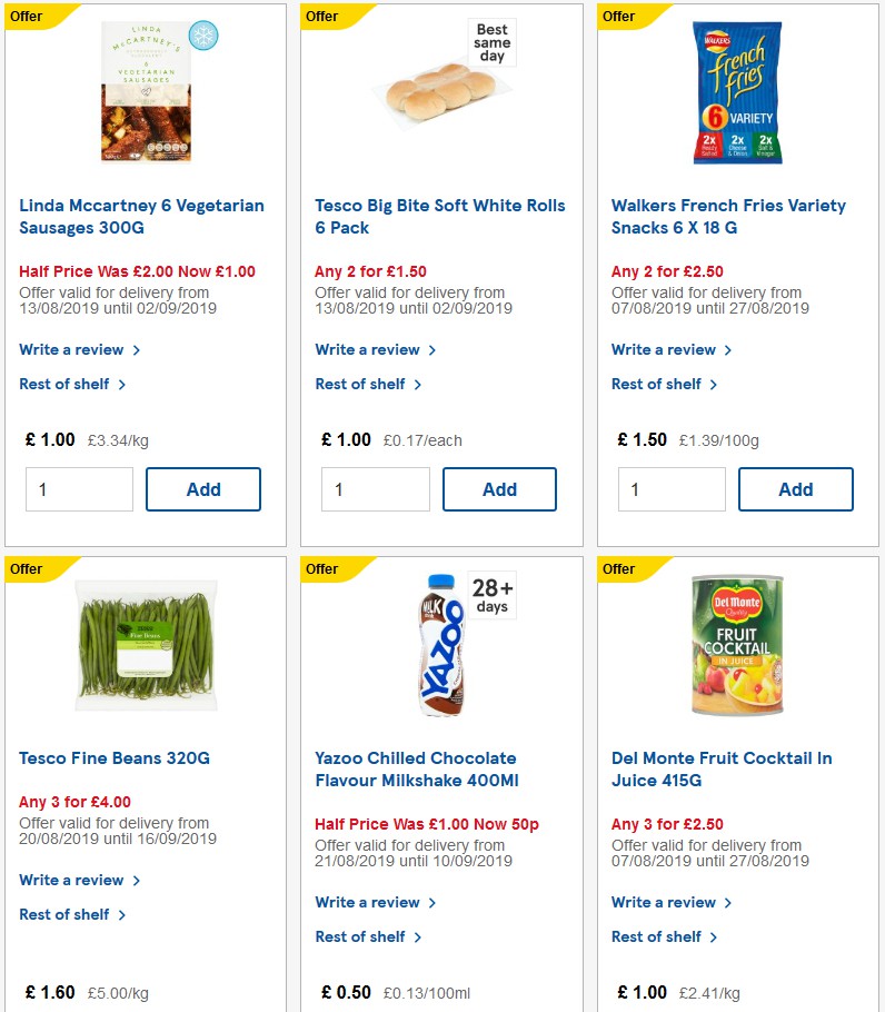 TESCO Offers from 28 August