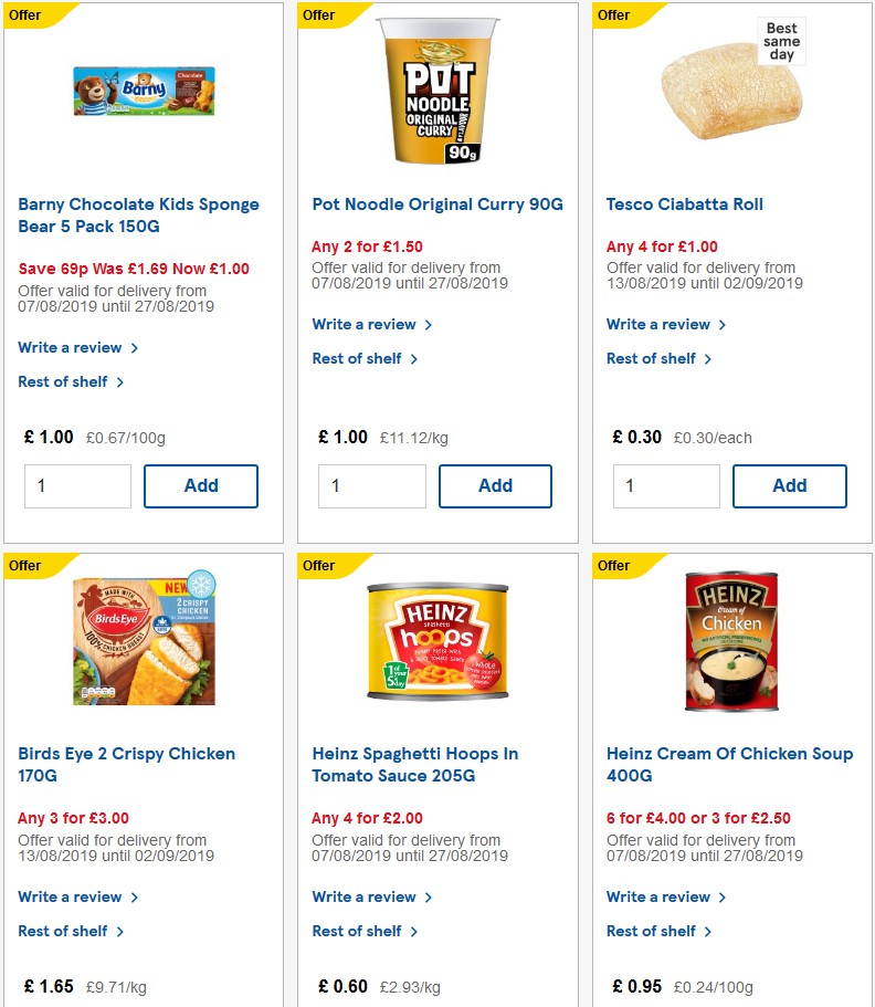 TESCO Offers from 28 August