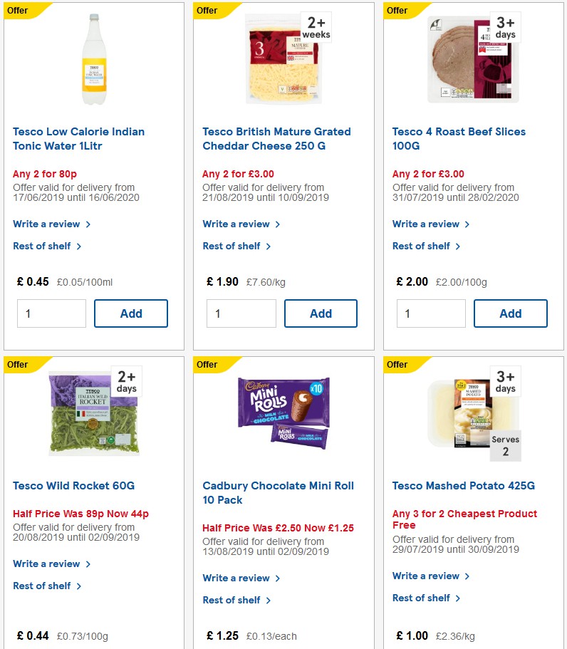 TESCO Offers from 28 August