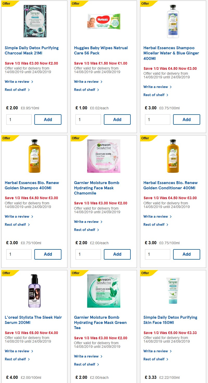 TESCO Offers from 17 September