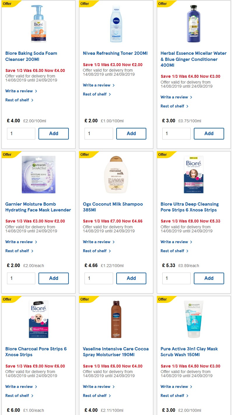 TESCO Offers from 17 September