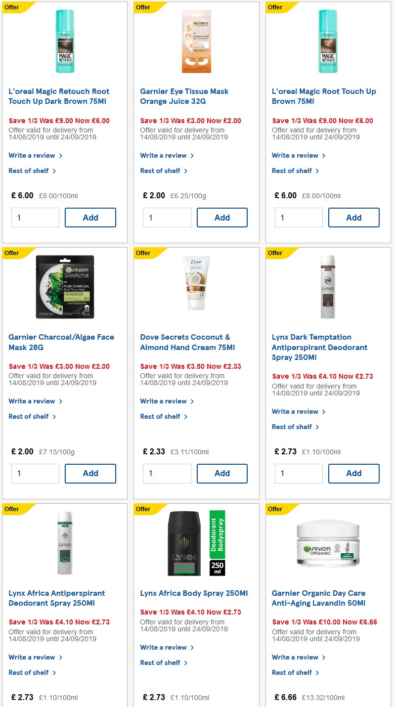 TESCO Offers from 17 September