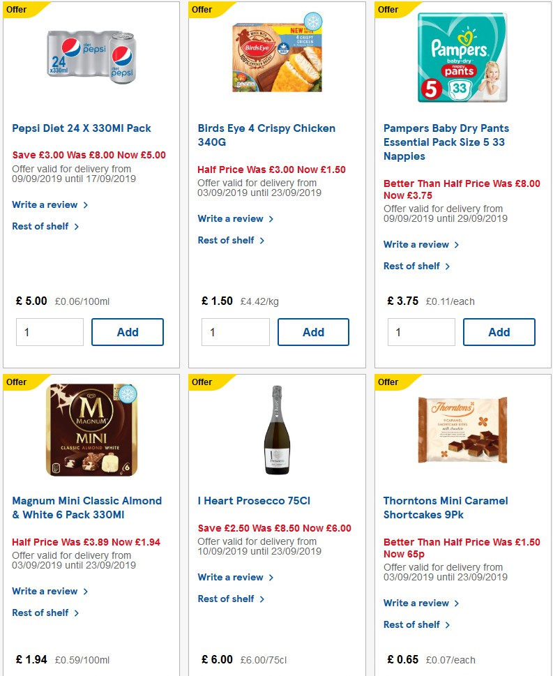 TESCO Offers from 17 September