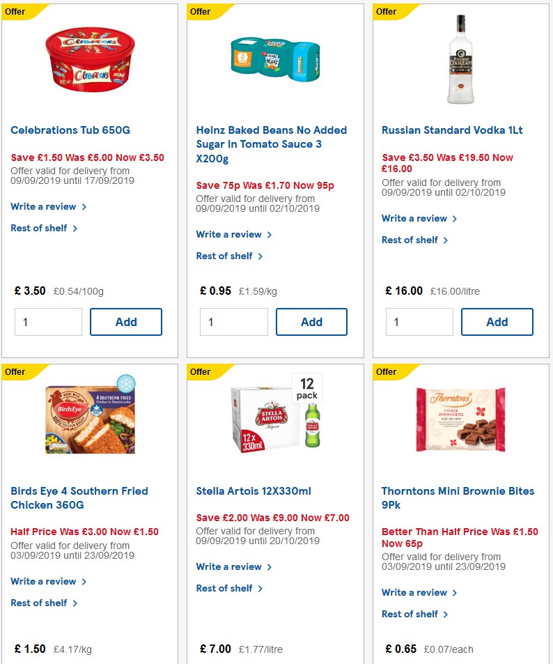 TESCO Offers from 17 September