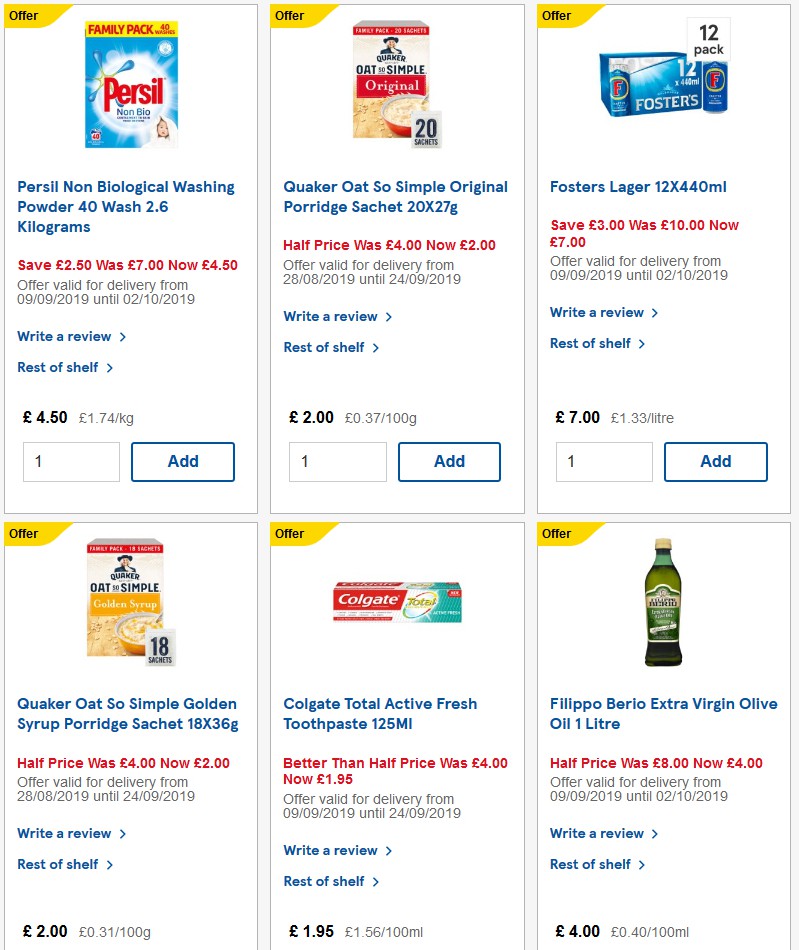 TESCO Offers from 17 September