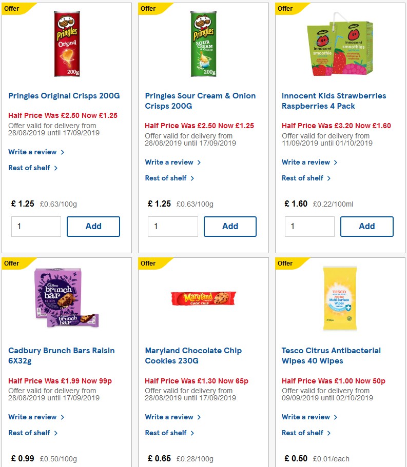 TESCO Offers from 17 September