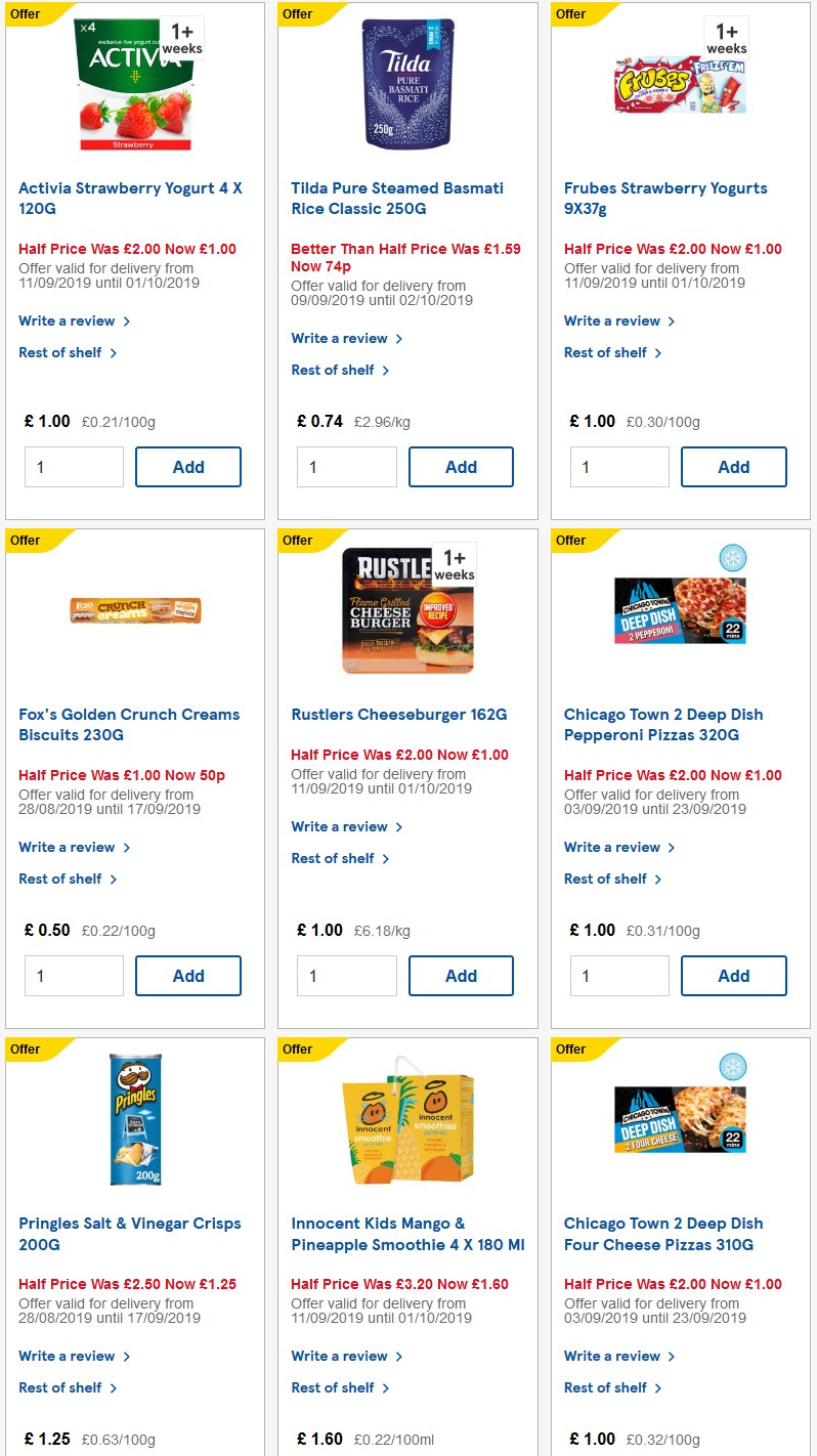 TESCO Offers from 17 September