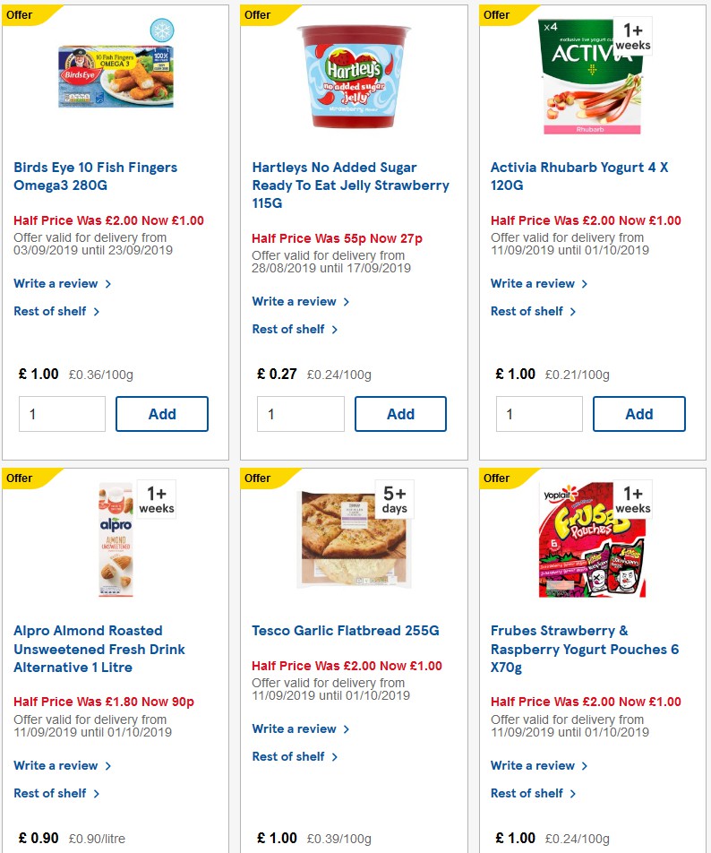 TESCO Offers from 17 September