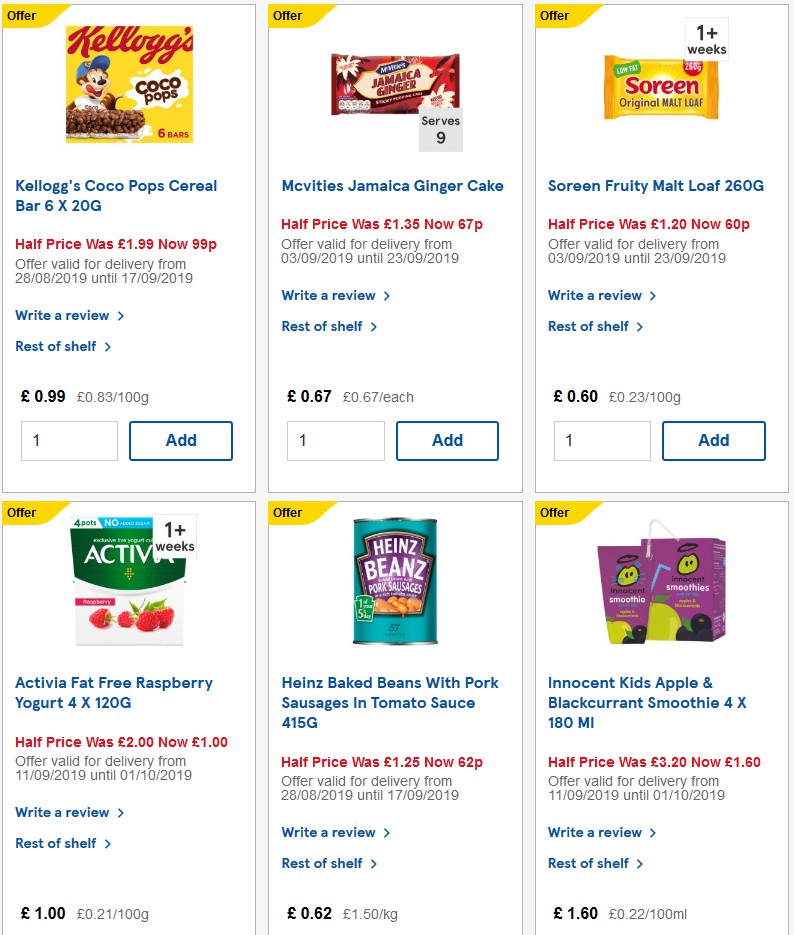 TESCO Offers from 17 September