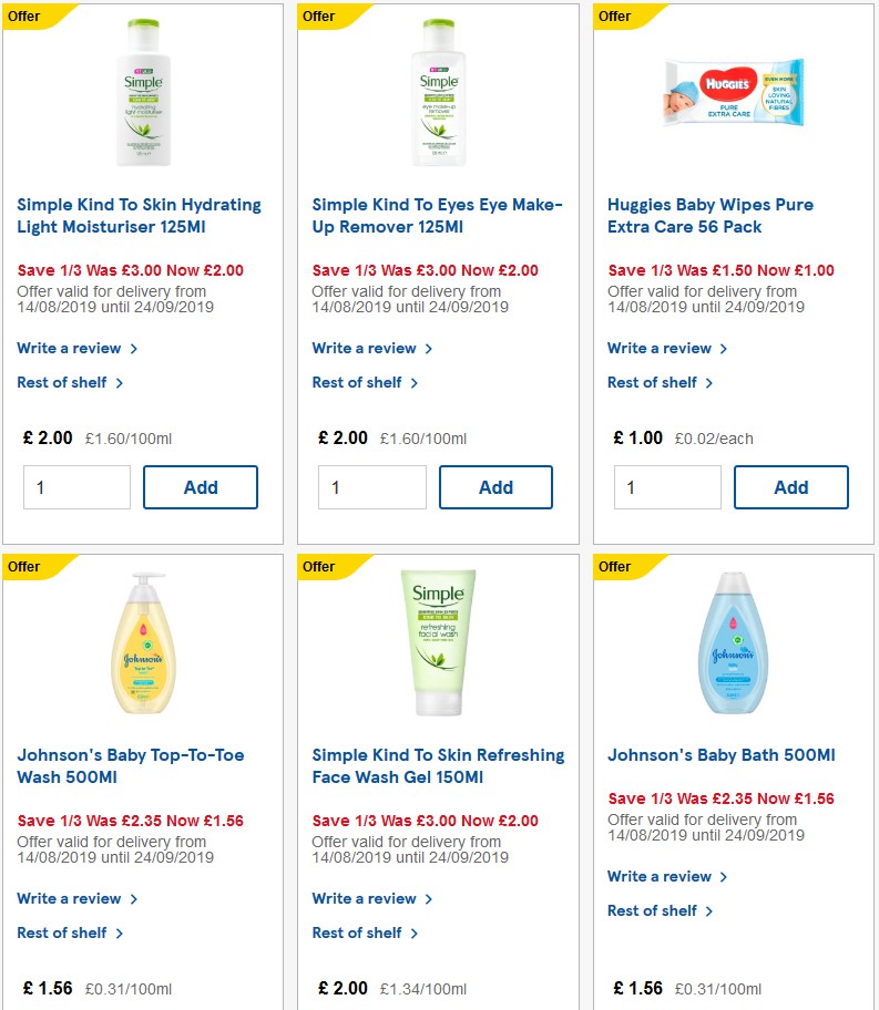 TESCO Offers from 17 September