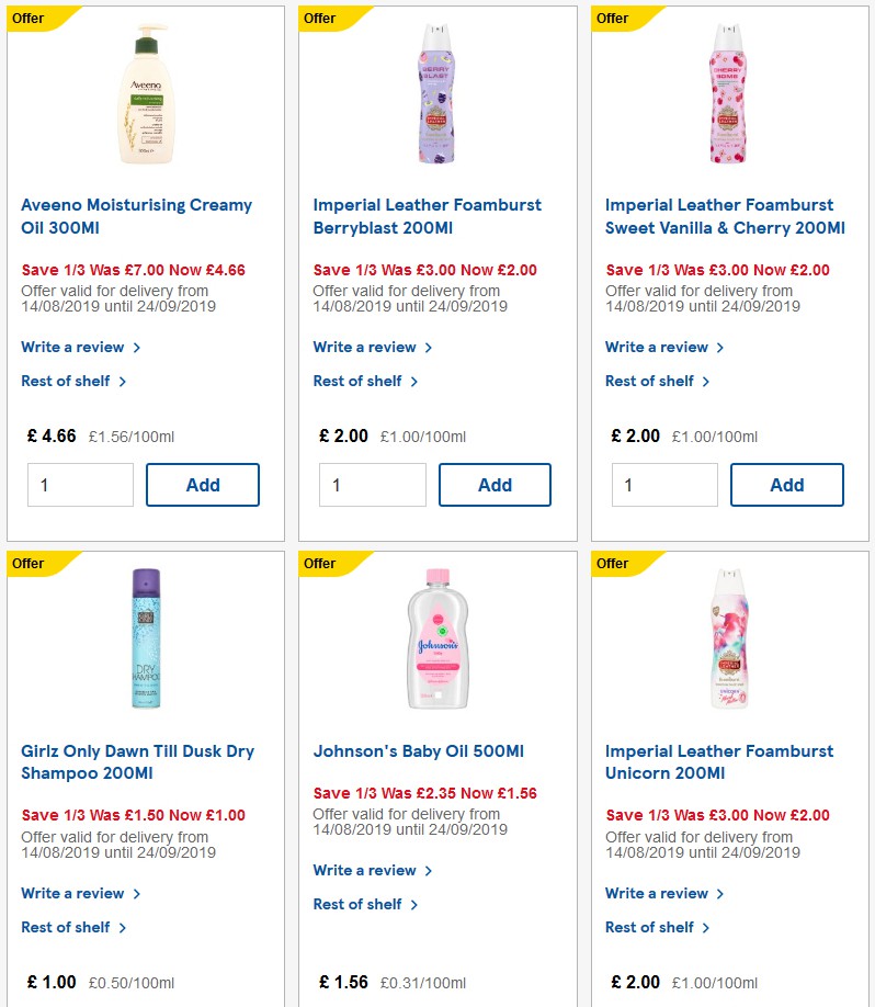 TESCO Offers from 17 September