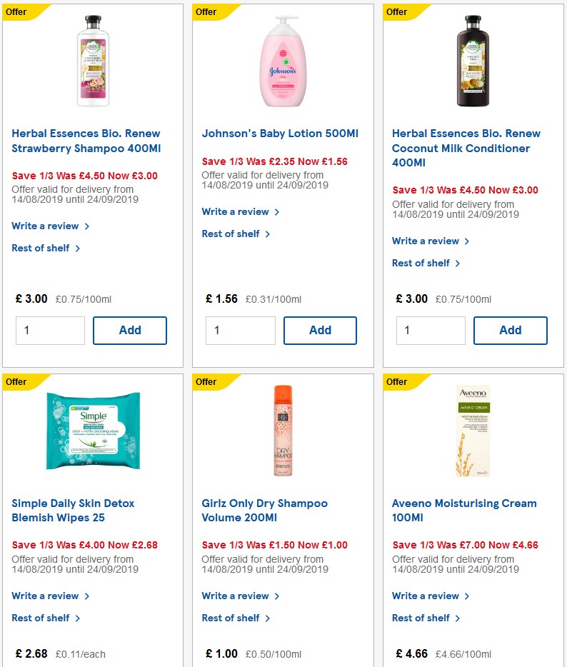 TESCO Offers from 17 September