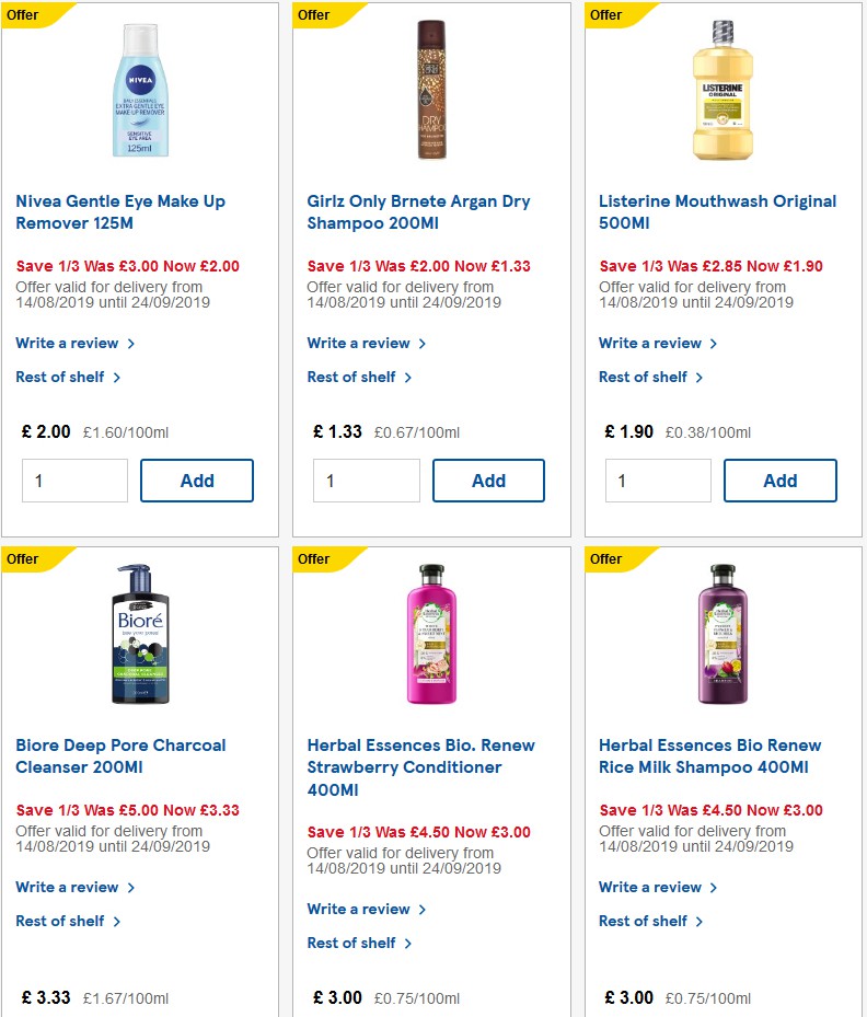 TESCO Offers from 17 September