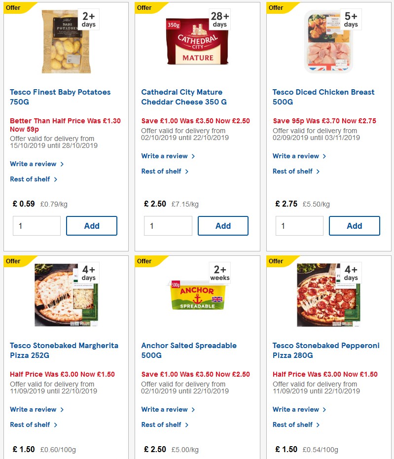 TESCO Offers from 23 October