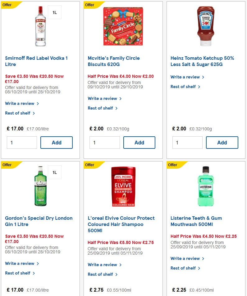 TESCO Offers from 23 October