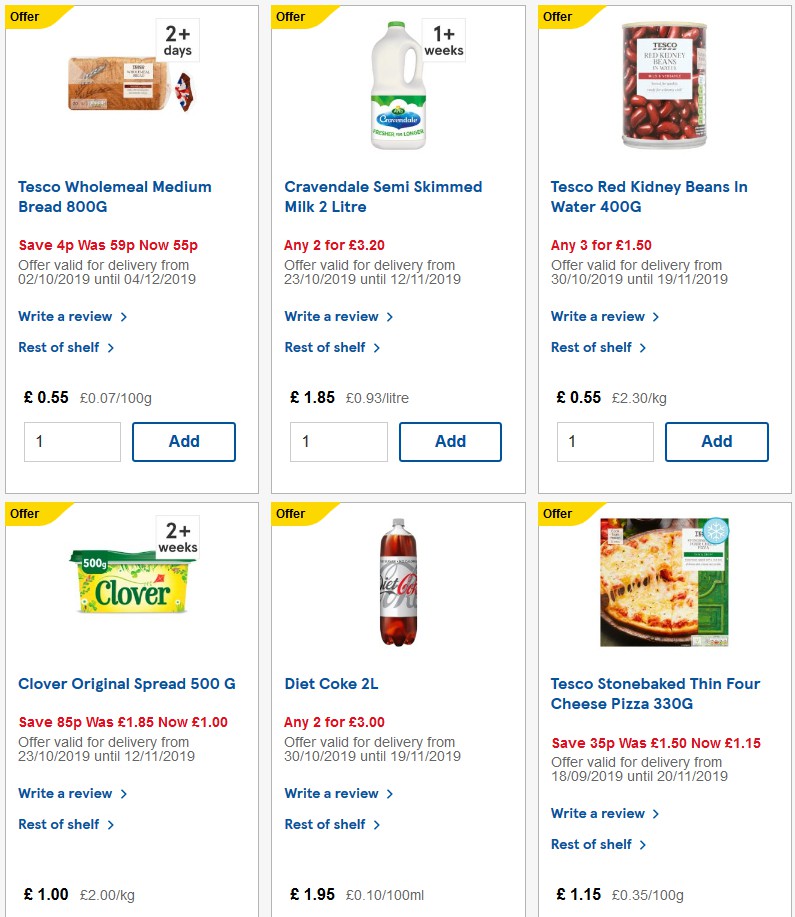 TESCO Offers from 13 November