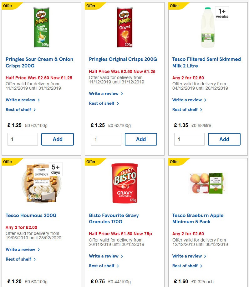 TESCO Offers from 18 December