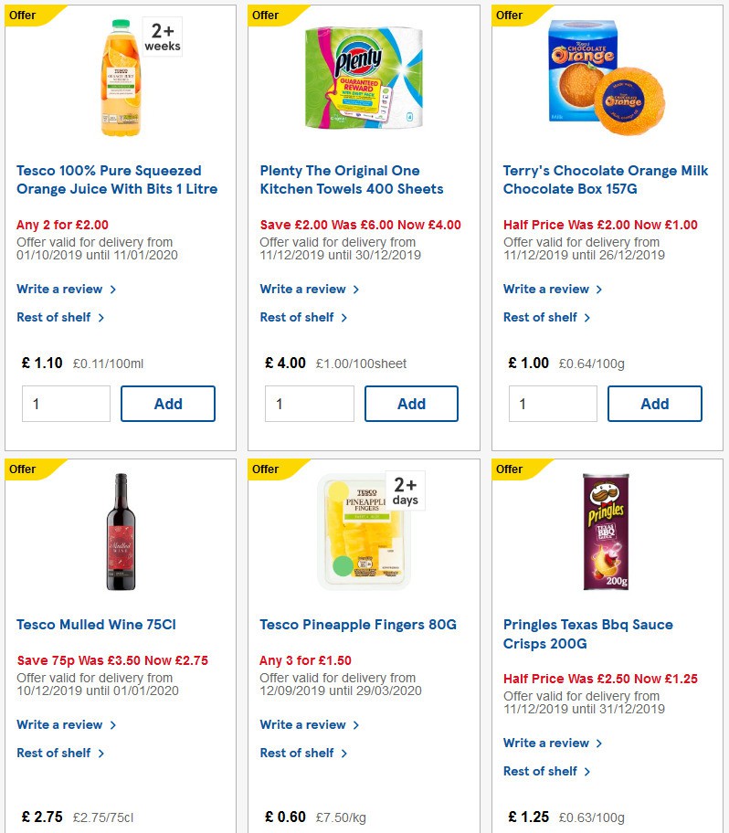 TESCO Offers from 18 December