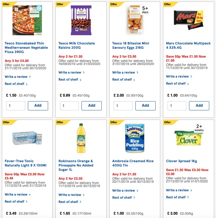 TESCO Offers from 27 December