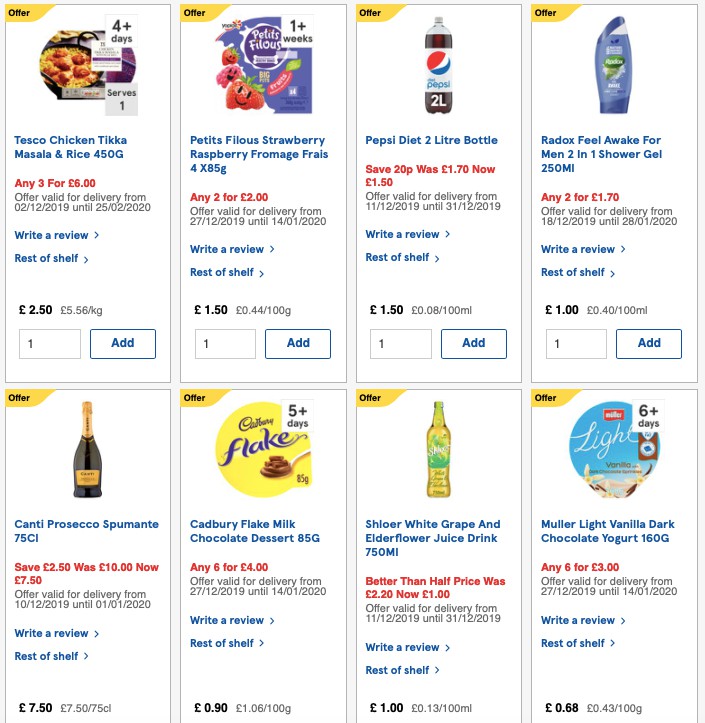 TESCO Offers from 27 December