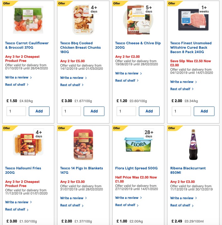 TESCO Offers from 27 December