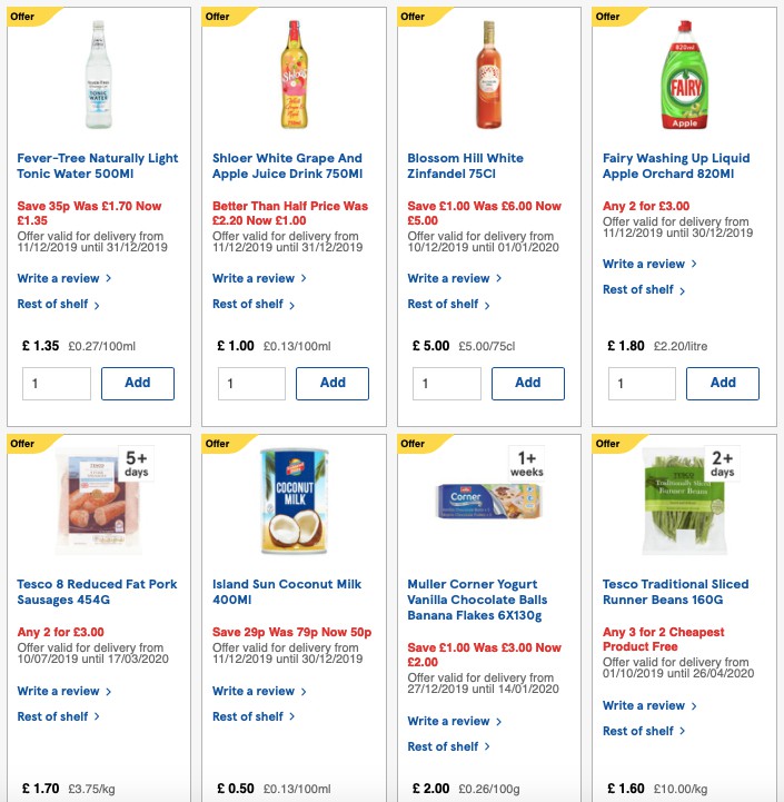 TESCO Offers from 27 December